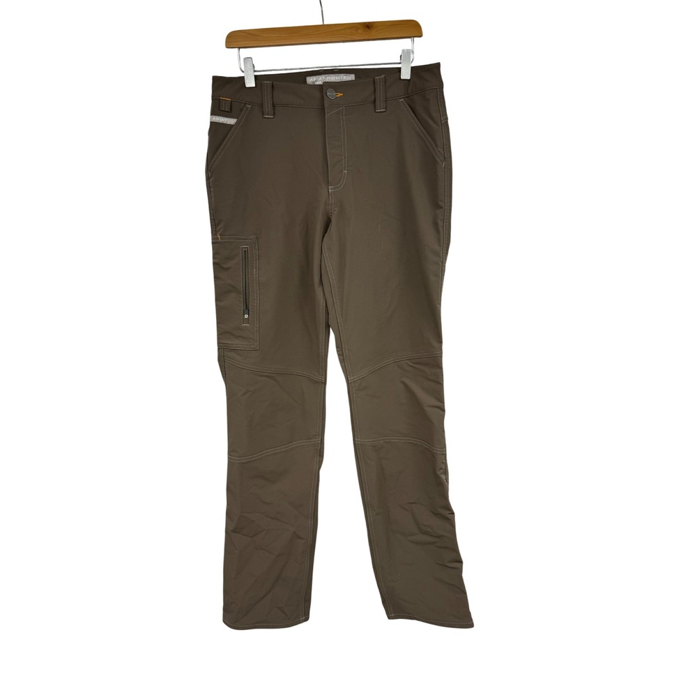 Ariat Rebar M4 Perfect Rise Straight Leg Work Pants Brown Mens 30 Long